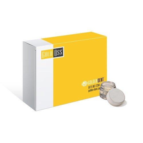 GoldOss Allograft Bone Graft Particulate Mineralized Cortical/Cancellous 250-1000um - Buy 5, Get 1 Free - GoldenDent - GoldenDent